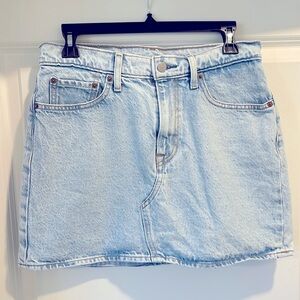 Levi’s high waisted jean skirt